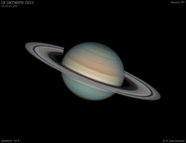 Saturn on October 18, 2023 - Astrophotography