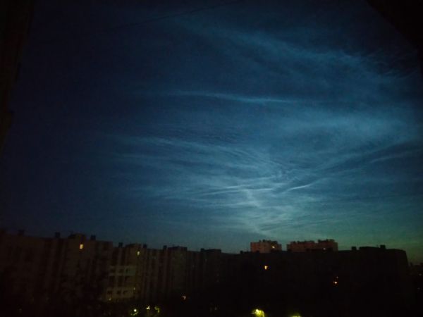 Noctilucent clouds 28.07.2023 in St. Petersburg - Astrophotography