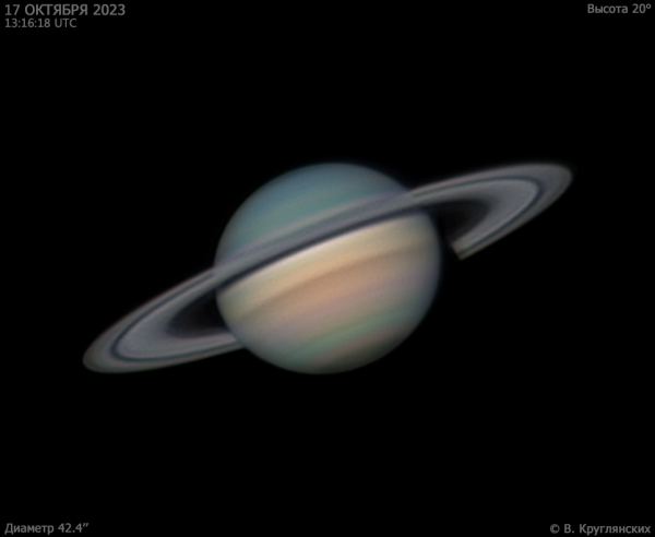 Saturn on October 17, 2023 - Astrophotography