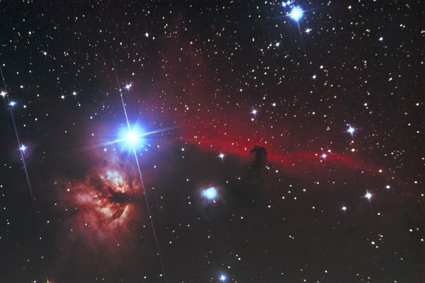 IC 434 - Horsehead Nebula, NGC 2024 - Flame Nebula - Astrophotography