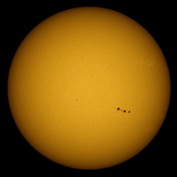 Panorama of the Sun at prime focus - Astrophotography