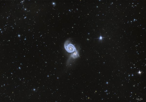 M51 Whirlpool galaxy - Astrophotography