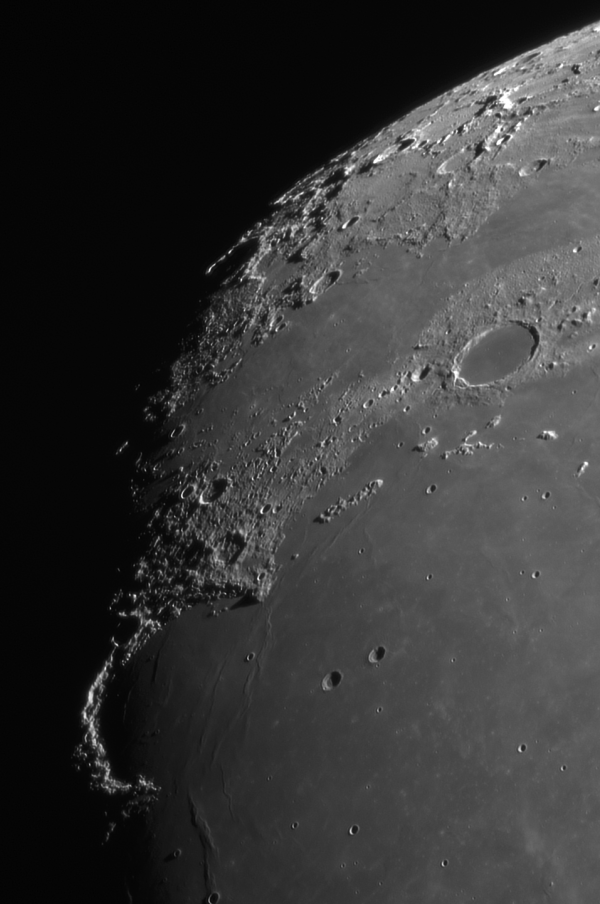 Rainbow Bay, Plato crater - Astrophotography