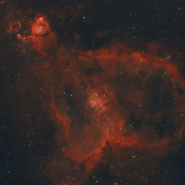 The Heart Nebula IC1805 in Cassiopeia - Astrophotography