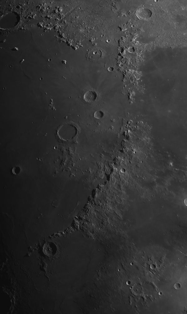 Moon, Apennine Mountains - Astrophotography