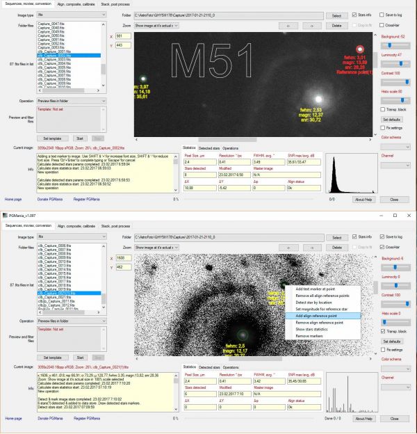 PGMania - astro-photo/video processor - Astrophotography
