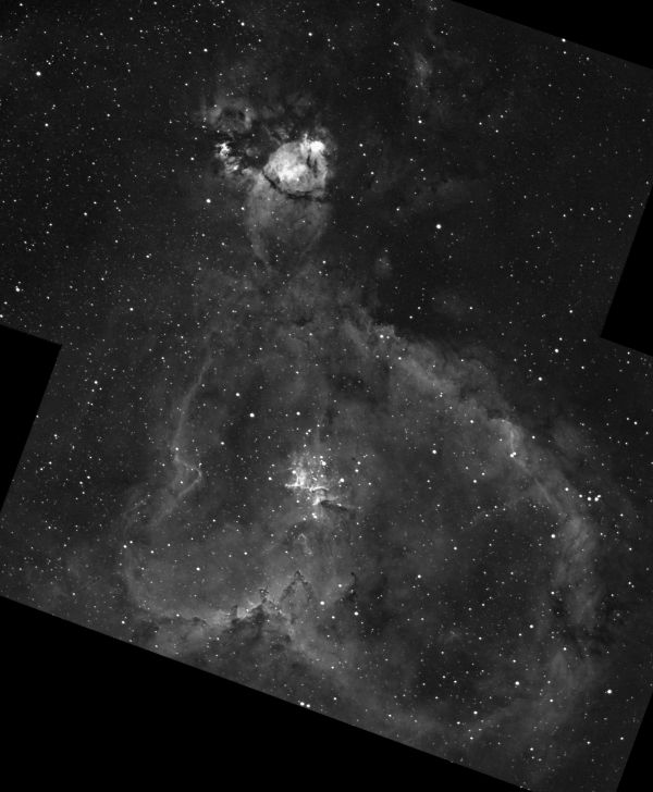 IC1848 and IC1795 Heart and Fish nebula Mosaic - Astrophotography