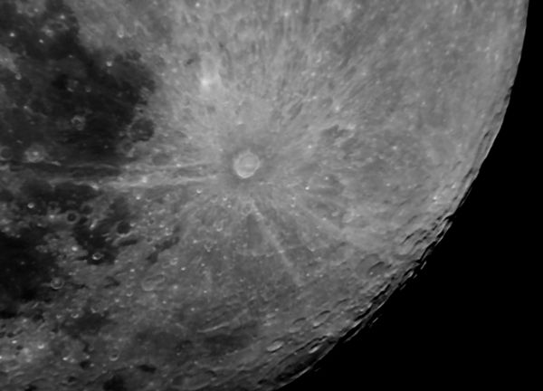 Vicinity of Tycho. Illumination = +98%. 15.02.22 - Astrophotography