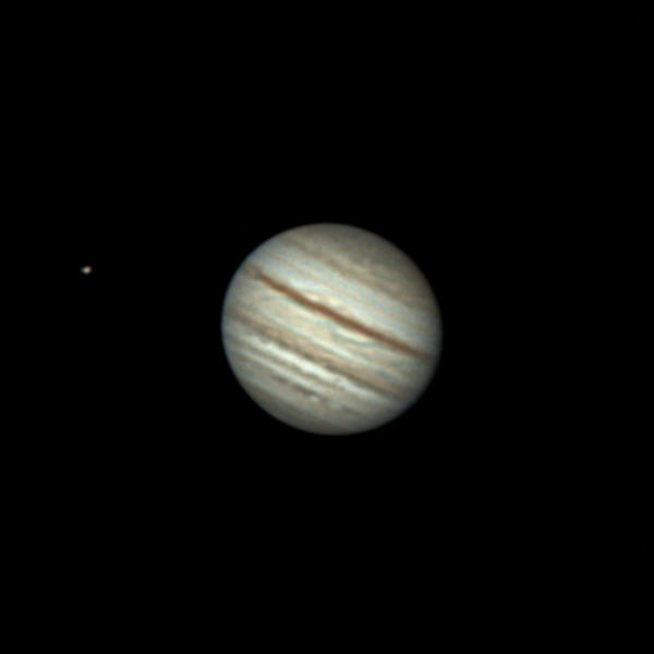 Jupiter and Europa. (August 23, 2022) - Astrophotography