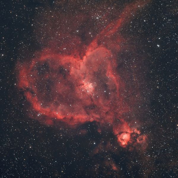 The Heart Nebula (IC 1805) and the Fish Head Nebula (IC 1795) - Astrophotography