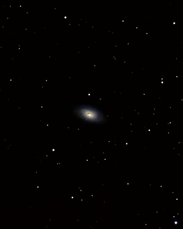 Spiral galaxy M 64 (Black Eye) - Astrophotography