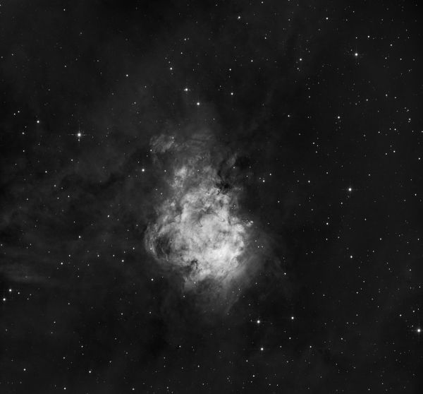 Sh2-158 Nebula monochrome Ha - Astrophotography