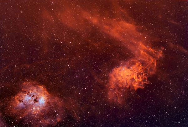 Nebulae in the constellation Auriga - Astrophotography