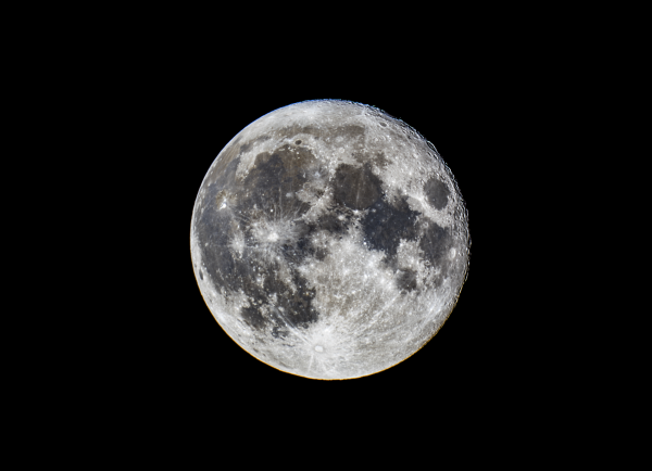 • Moon, August 4, 2020, Phase=0.98 - Astrophotography