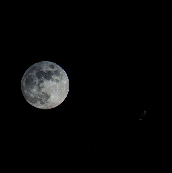 The Moon and Jupiter - Astrophotography