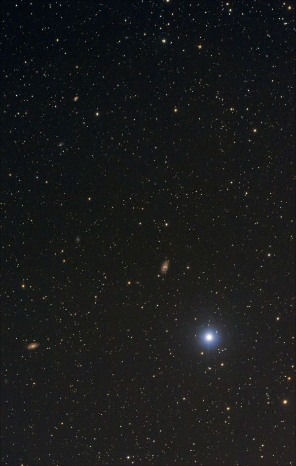 Region of galaxy M 109 in Ursa Major - Astrophotography