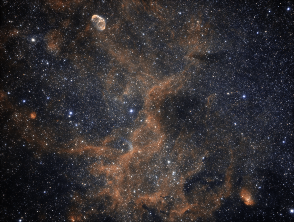 NGC6888, NGC6881, SH2-101, B145, WR 134 in Cygnus (Bicolor) - Astrophotography