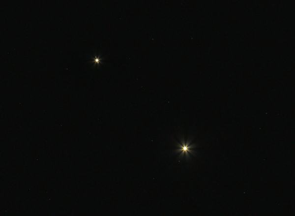 Jupiter and Venus Conjunction (Beginning) - Astrophotography