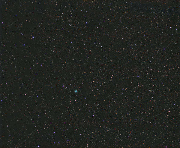 The region of the sky near the Dumbbell Nebula - Astrophotography