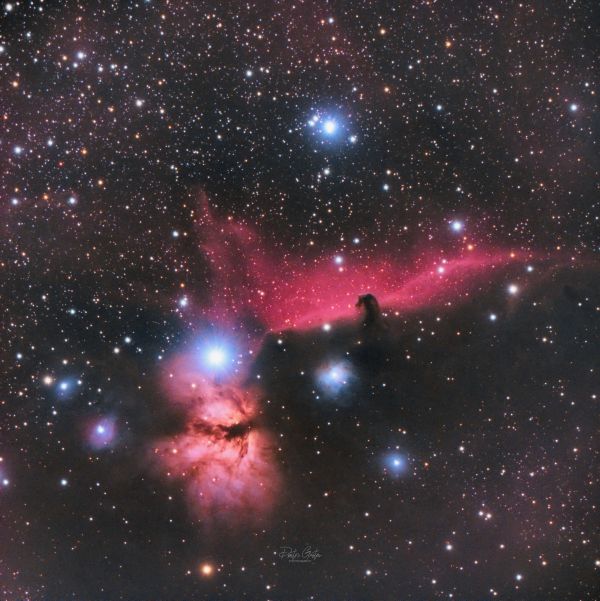 Horsehead & Flame nebulae - Astrophotography