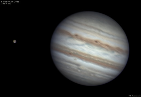 Jupiter and Ganymede. - Astrophotography