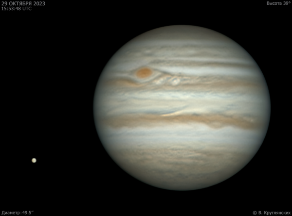 Jupiter and Europa. October 29, 2023 - Astrophotography