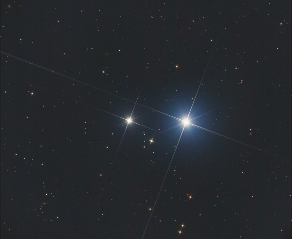 Mizar A, Mizar B, and Alcor - Astrophotography