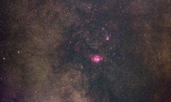 Ten out of ten for light pollution. The Lagoon Nebula from Antalya. - Astrophotography