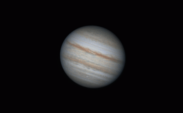 Animation of Jupiter's rotation on 26.08.22 (2:12 - 4:23) - Astrophotography