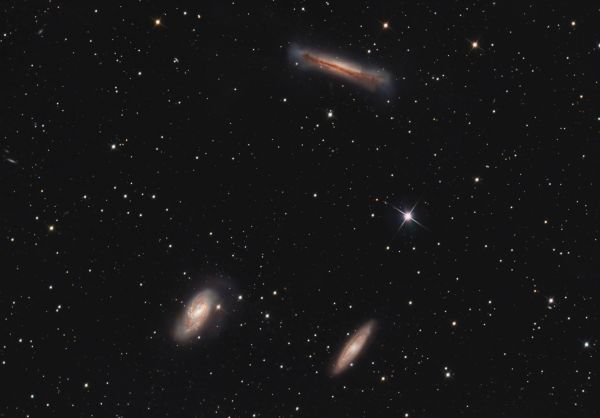 The Leo Triplet: M65, M66, and NGC 3628 - Astrophotography