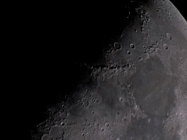 The Apennine Mountains - lunar mountains - Astrophotography