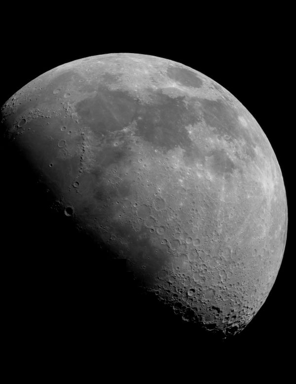 Panorama of the Moon on April 21, 2021 - Astrophotography