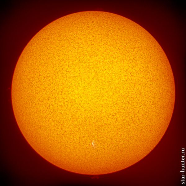 The Sun in H-alpha line. November 16, 2019, 10:45. - Astrophotography