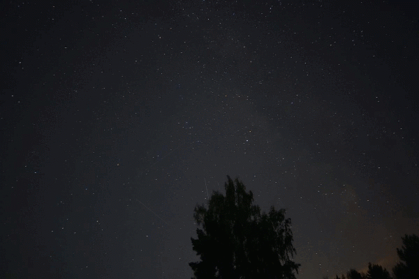 Gif. Perseids at the festival in PRAO (Pushchino) 08/12/23. - Astrophotography