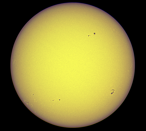 Sun on 25.08.22 through UV filter glass - Astrophotography