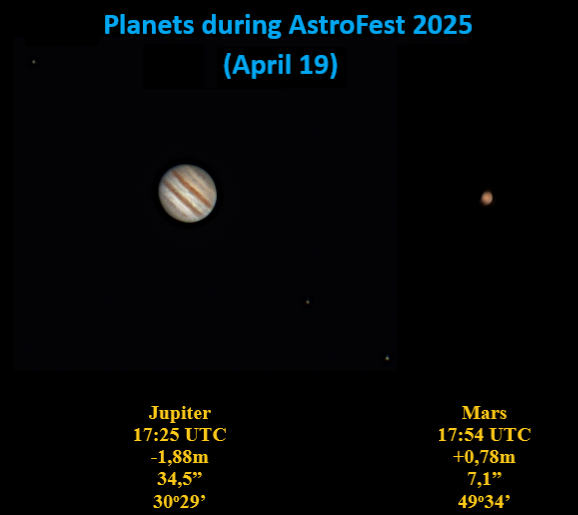 Planets 19.04.25 during AstroFest 2025 - Astrophotography