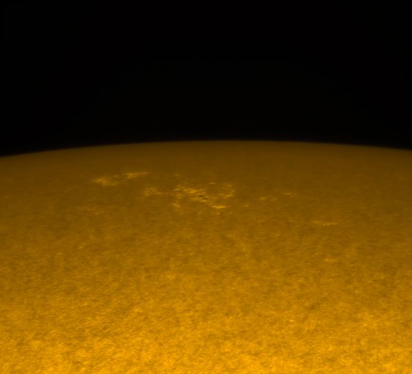 Plages at the edge of the solar disk  01.06.2021 - Astrophotography
