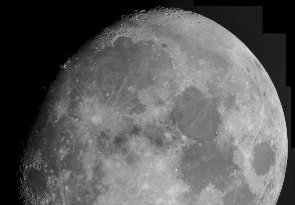 Moon panorama captured on October 10, 2019. - Astrophotography