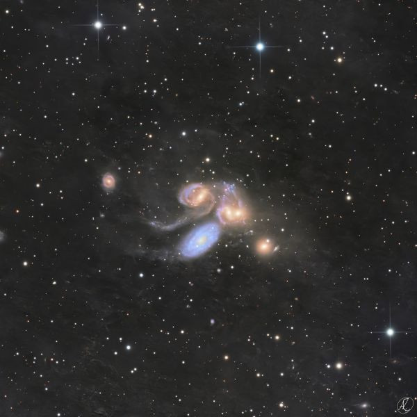 Stephan's Quintet (NGC7317, NGC7318A, NGC7318B, NGC7319)
