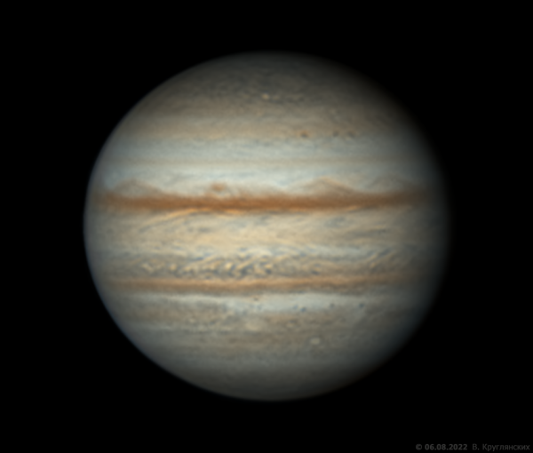 Jupiter on August 6, 2022 - Astrophotography