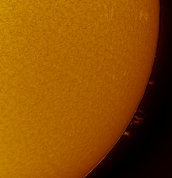 Sun (H-alpha) and Protuberance. 26.06.19. - Astrophotography