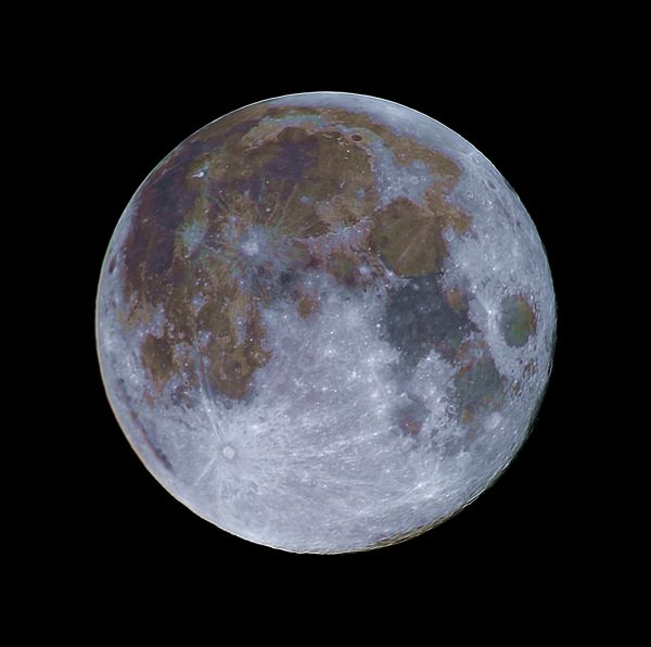 Colored moon - Astrophotography