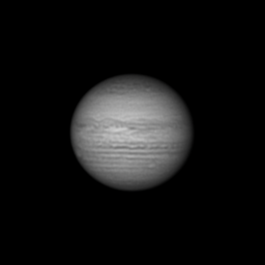Jupiter in the infrared range at 685 nm, 12.08.22 (3:58) - Astrophotography