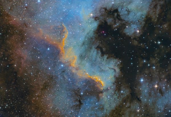 A fragment of North America in SHO - Astrophotography