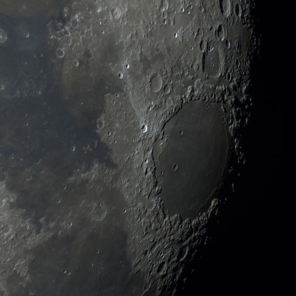 Moon, vicinity of the Sea of Crises - Astrophotography