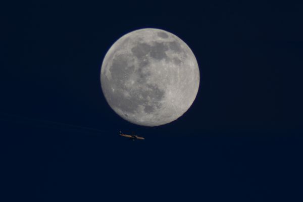 Flight Under the Moon - Astrophotography
