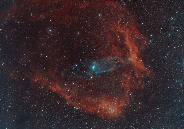 Sh2-129 Ou4 The Squid (HOO) - Astrophotography