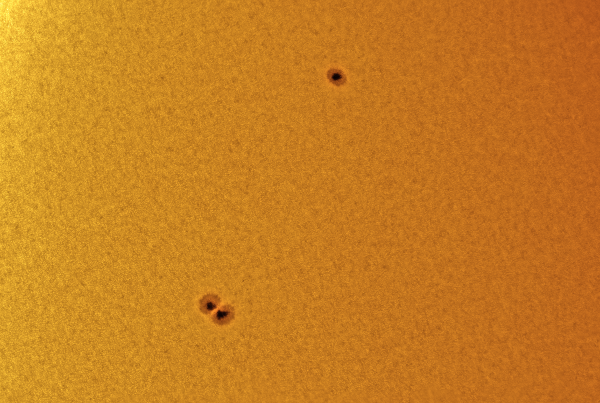 Small spots on the Sun - Astrophotography