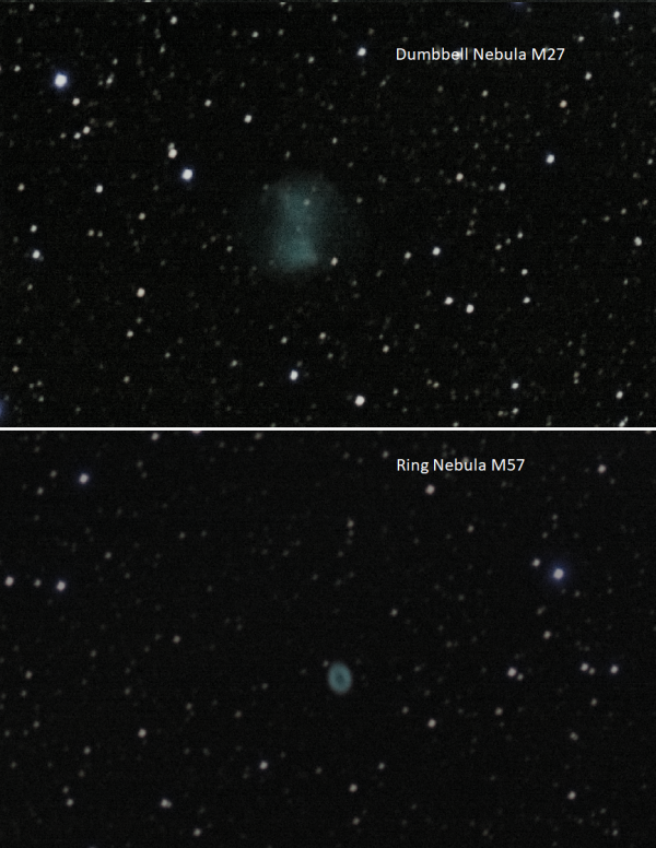 M27 and M57 - Astrophotography
