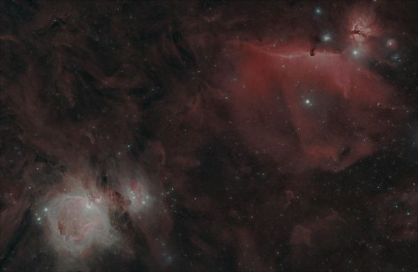 M42 Great Orion Nebula and Horse - Astrophotography